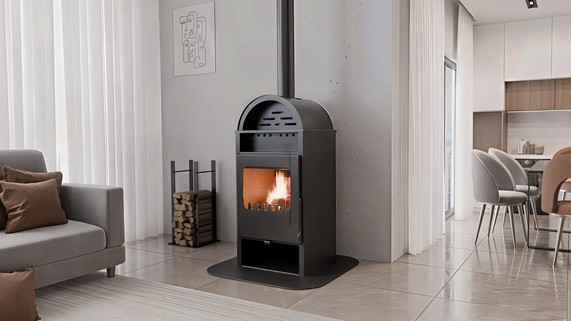 Melinda Steel – Product Visualization & 3D – Fireplace GOBE